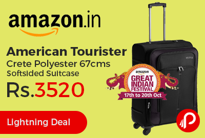American Tourister Crete Polyester 67cms Softsided Suitcase