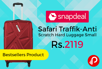 Safari Traffik Anti Scratch Hard Luggage Small 60cm