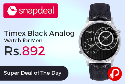 Timex TI002B11200 Black Analog Watch for Men