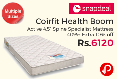 Coirfit Health Boom Active 4.5” Spine Specialist Mattress