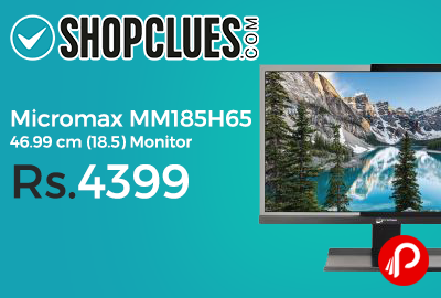 Micromax MM185H65 46.99 cm (18.5) Monitor