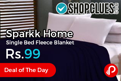 Sparkk Home Single Bed Fleece Blanket