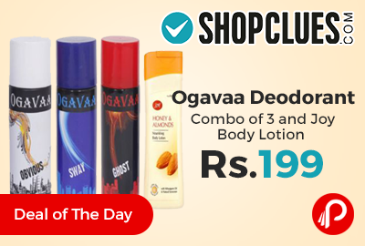 Ogavaa Deodorant Combo of 3 and Joy Body Lotion
