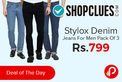 Stylox Denim Jeans For Men Pack Of 3