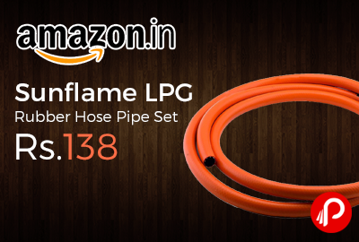 Sunflame LPG Rubber Hose Pipe Set