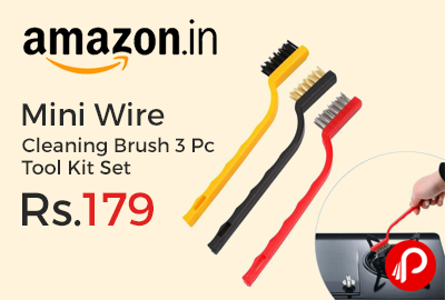 Mini Wire Cleaning Brush 3 Pc Tool Kit Set