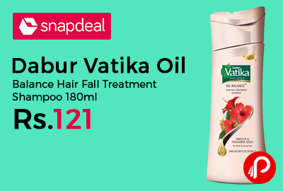Dabur Vatika Oil Balance Hair Fall Treatment Shampoo 180ml