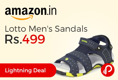 Ashok Lightning Deal is offering Lotto Men's Sandals at Rs.499