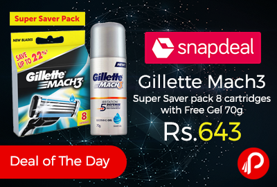 Gillette Mach3 Super Saver pack 8 cartridges