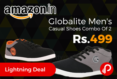 Globalite Men's Casual Shoes Combo Of 2