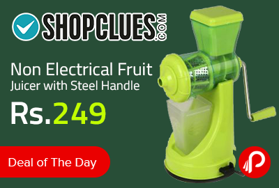 Non Electrical Fruit Juicer with Steel Handle