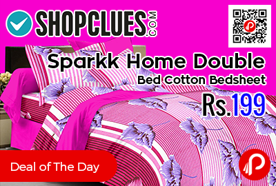 Sparkk Home Double Bed Cotton Bedsheet