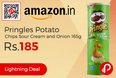 Pringles Potato Chips Sour Cream and Onion 165g
