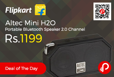 Altec Mini H2O Portable Bluetooth Speaker 2.0 Channel