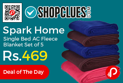 Spark Home Single Bed AC Fleece Blanket