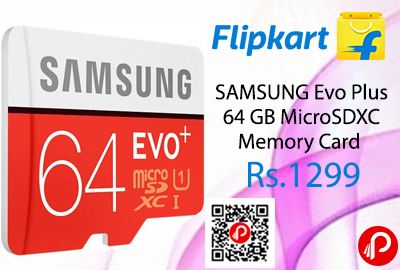 SAMSUNG Evo Plus 64 GB MicroSDXC Memory Card