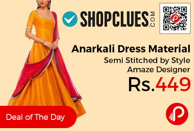 Anarkali Dress Material Semi Stitched
