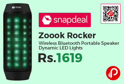 Zoook Rocker Wireless Bluetooth Portable Speaker Dynamic LED Lights