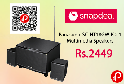 Panasonic SC-HT18GW-K 2.1 Multimedia Speakers Just at Rs.2449