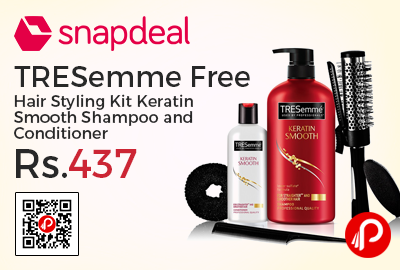 TRESemme Free Hair Styling Kit Keratin Smooth Shampoo and Conditioner