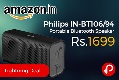 Philips IN-BT106/94 Portable Bluetooth Speaker