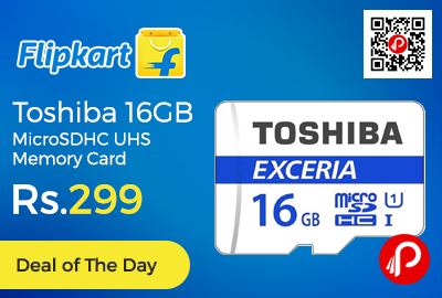 Toshiba 16GB MicroSDHC UHS Memory Card