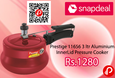 Prestige 11656 3 ltr Aluminium InnerLid Pressure Cooker