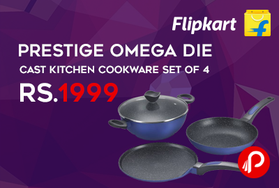 Prestige Omega Die Cast Kitchen Cookware Set of 4