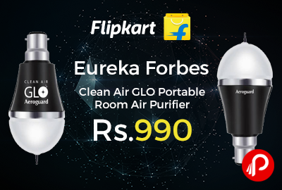 Eureka Forbes Clean Air GLO Portable Room Air Purifier