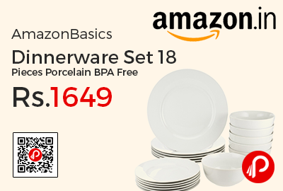 AmazonBasics Dinnerware Set 18
