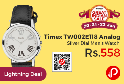 Timex TW002E118 Analog Silver Dial Men's Watch