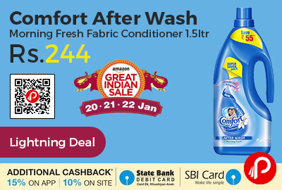 Comfort After Wash Morning Fresh Fabric Conditioner 1.5ltr