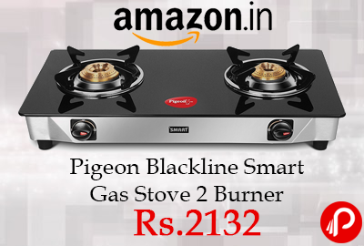 Pigeon Blackline Smart Gas Stove 2 Burner