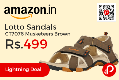 Lotto Sandals GT7076 Musketeers Brown at Rs.499 Only - Amazon