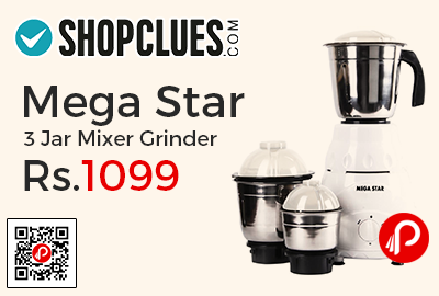 Mega Star 3 Jar Mixer Grinder