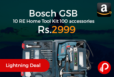 Bosch GSB 10 RE Home Tool Kit 100 accessories