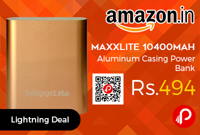 Maxxlite 10400mAh Aluminum Casing Power Bank