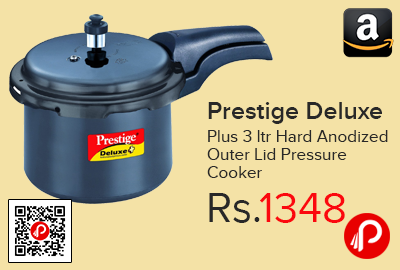 Prestige Deluxe Plus 3 ltr Hard Anodized Outer Lid Pressure Cooker
