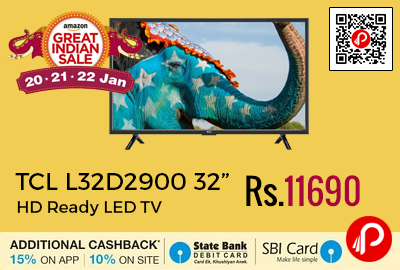 TCL L32D2900 32” HD Ready LED TV