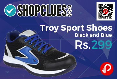 Troy Sport Shoes Black and Blue
