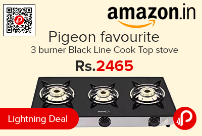 Pigeon favourite 3 burner Black Line Cook Top stove