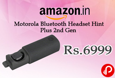 Motorola Bluetooth Headset Hint Plus 2nd Gen