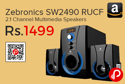 Zebronics SW2490 RUCF 2.1 Channel Multimedia Speakers