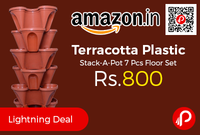 Terracotta Plastic Stack-A-Pot 7