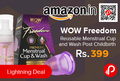 Wow Freedom Reusable Menstrual Cup Lowest Price Best Online Shopping Deals Daily Fresh Deals In India Paise Bachao India