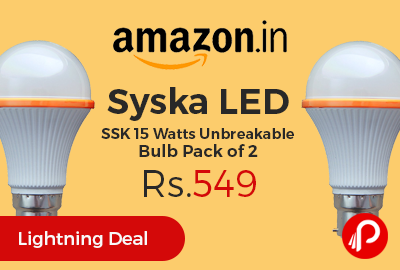 Syska LED SSK 15 Watts Unbreakable Bulb