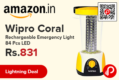 Wipro Coral Rechargeable Emergency Light 84 Pcs LED