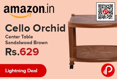 Cello Orchid Center Table Sandalwood Brown