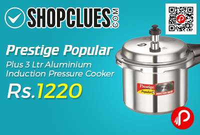 Prestige Popular Plus 3 Ltr Aluminium Induction Pressure Cooker