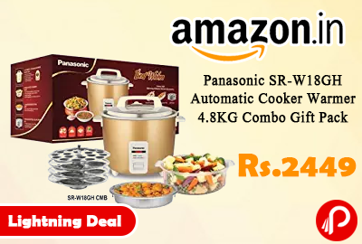 Panasonic SR-W18GH Automatic Cooker Warmer 4.8KG Combo Gift Pack